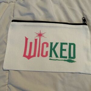 White Pouch with Wicked Design
